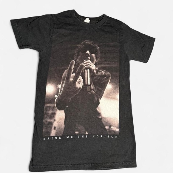 Other - Bring Me The Horizon Graphic Band Tee Mens Small Black Oli Sykes Live Photo